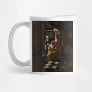 The Love Letter by Jan Vermeer, circa 1669. Mug